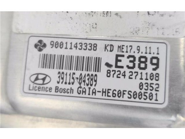 Блок управления двигателя 3911504389, 1038407763   Hyundai i10