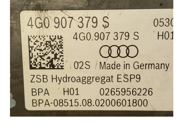 Блок АБС 4G0907379S, 0265956226 Audi A7 S7 4G 2011 - 2017 года