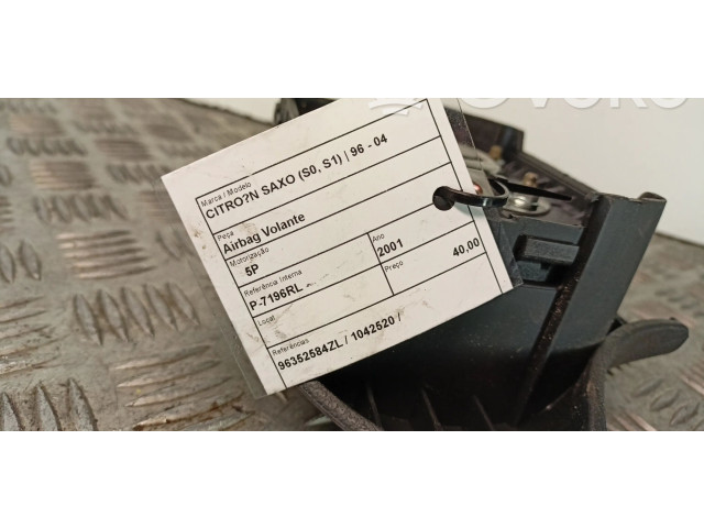 Подушка безопасности водителя 96352584ZL   Citroen Saxo
