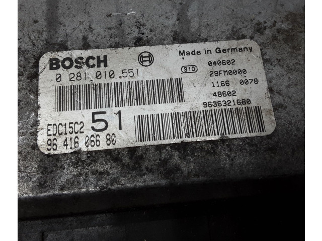 Блок управления двигателя 28FM0000, 9641606680 Peugeot 306