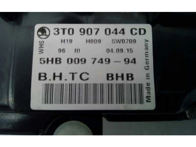 Блок управления климат-контролем 3T0907044CD, 5HB00974994   Skoda Yeti (5L)