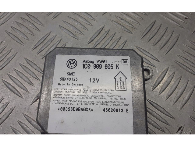 Блок подушек безопасности 1C0909605K Skoda Fabia Mk1 (6Y)