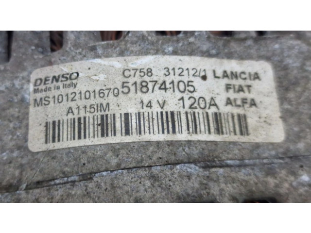 Генератор 51874105, MS1012101670 Fiat 500 0.9