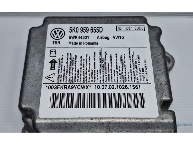 Блок подушек безопасности 5K0959655D, 5K0959655D Volkswagen Golf VI