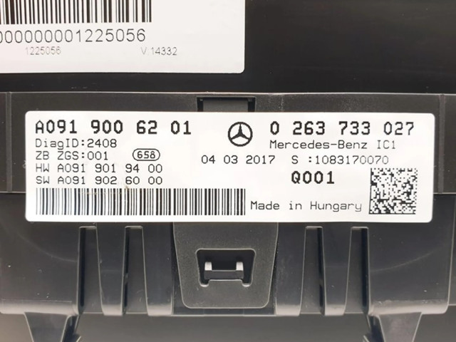 Панель приборов A0919006201, 0263733027 Infiniti Q30