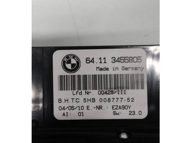 Блок управления климат-контролем 64113455805, 00877752   BMW X3 E83