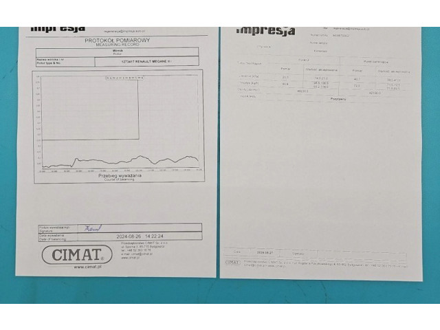 Turbodmychadlo Турбина 54399700002, IMPRK1273417 Renault Megane II