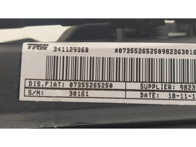 Подушка безопасности водителя 07355265250, 112133120070 Fiat Qubo