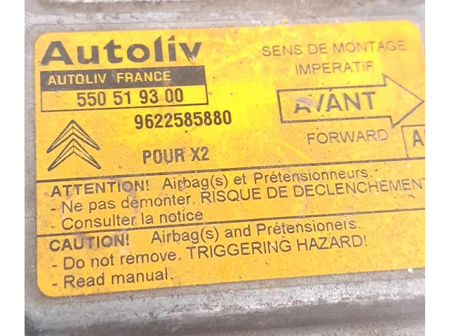 Блок подушек безопасности 9622585880, 550519300   Citroen Xantia