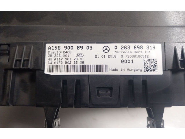 Přístrojová deska Mercedes-Benz GLA W156 2018 A1569008903, 0263698319