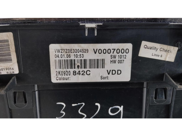 Přístrojová deska  Volkswagen Caddy 2005 2K0920842C, V0007000  