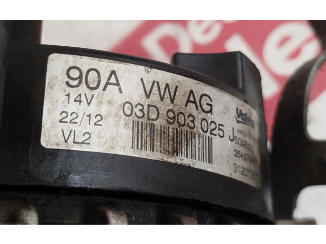 Генератор 03D903025, 03D903025   Skoda Fabia Mk2 (5J)      