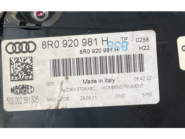 Панель приборов 8R0920981H Audi Q5 SQ5