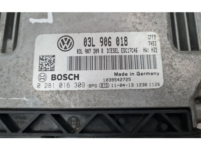 Блок управления двигателя 03L906018, 03L907309R Volkswagen Golf VI