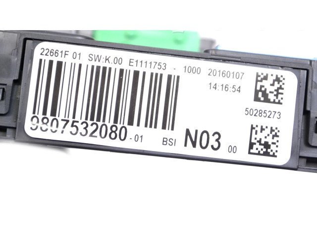 Блок комфорта 9807532080 Peugeot 2008 I