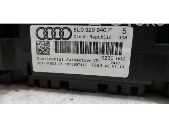 Панель приборов 8U0920940F Audi Q3 8U