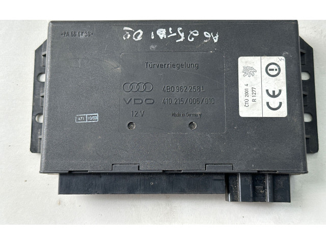 Блок комфорта 4B0962258L, 410215006010   Audi A6 S6 C5 4B   