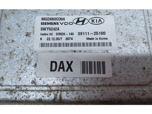 Блок управления двигателя 3911125100 KIA Magentis