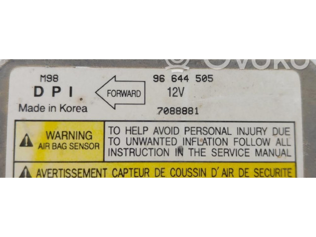 Блок подушек безопасности 96644505   Chevrolet Matiz