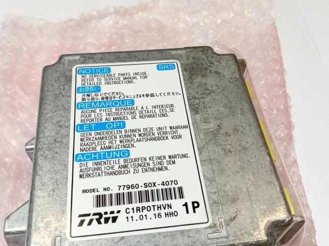 Блок подушек безопасности 77960-S0X-4070, 77960S0X4070 Honda Odyssey