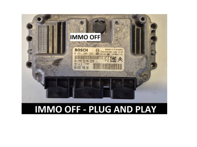 Řídící jednotka 9663279680, 9652552380 Citroen C3 Pluriel 2007