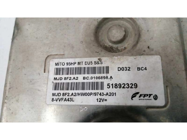 Блок управления двигателя 51892329 Alfa Romeo MiTo