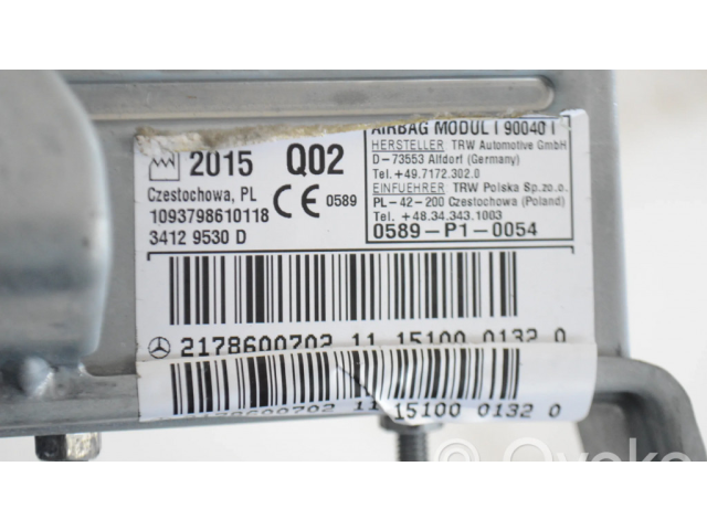 Подушка безопасности в сиденье 2178600702, 0589P10054   Mercedes-Benz S C217