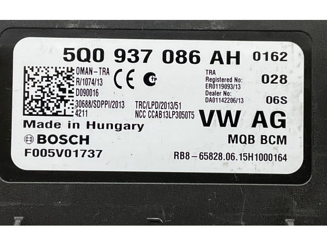 Блок комфорта 5Q0937086AH Skoda Octavia Mk3 (5E)