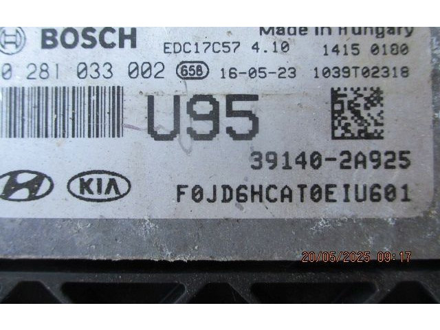 Блок управления двигателя 391402A925CII, 2A925   KIA Ceed