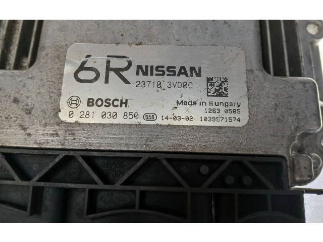 Řídící jednotka 237103VD0C, 0281030850 Nissan Note (E12) 2014