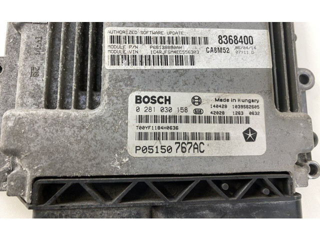 Блок управления двигателя 0281030158, 5150767AC Jeep Grand Cherokee