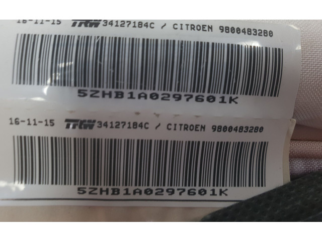 Боковая подушка безопасности 9800483280, 9800483280 Citroen C4 II Picasso
