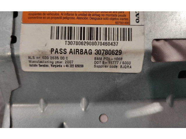 Подушка безопасности пассажира 8623351, 8623351 Volvo C30