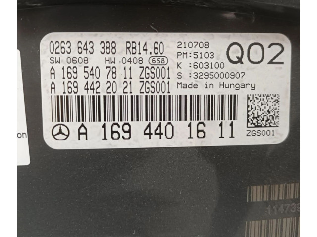 Панель приборов A1694401611, A1694401611 Mercedes-Benz A W169