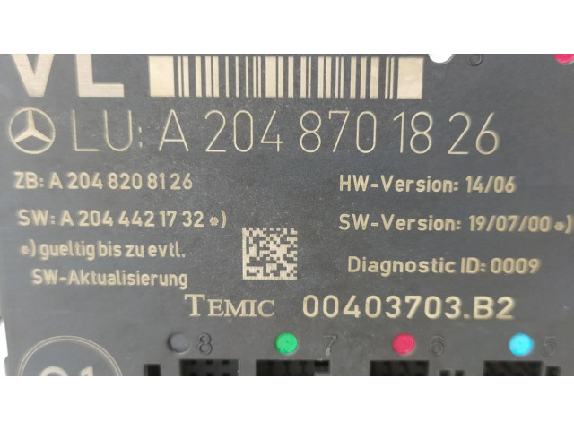 Блок управления 00403703, A2048701826 Citroen Berlingo