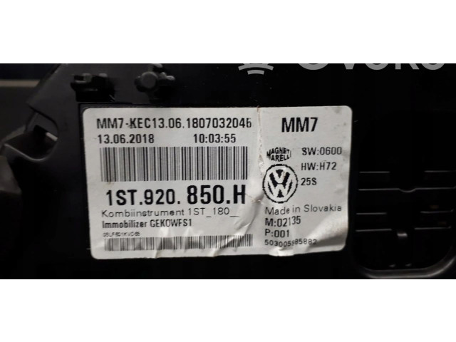 Панель приборов 1ST920850H   Skoda Citigo       