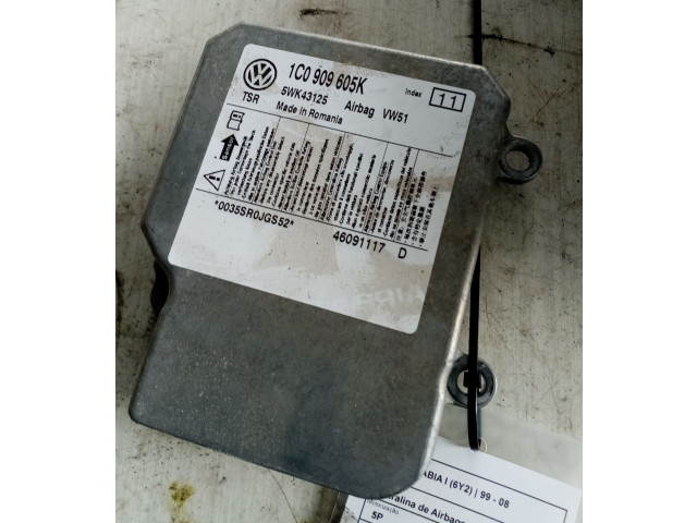 Блок подушек безопасности 1C0909605K Skoda Fabia Mk1 (6Y)