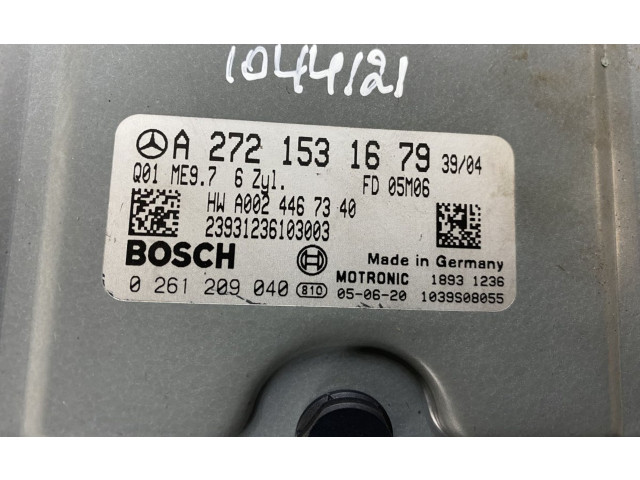 Řídící jednotka 0261209119, A2721534779 Mercedes-Benz SLK R171 2005