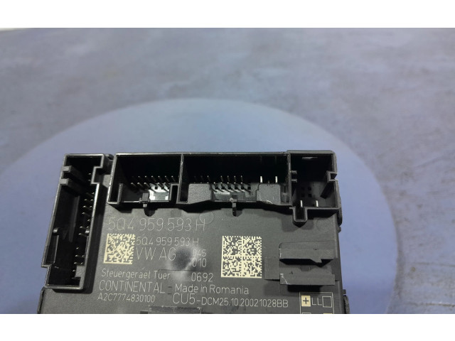 Блок управления 5Q959593H, 5Q959593H   Skoda Octavia Mk4