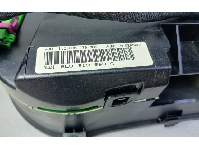 Панель приборов 8L0919860C Audi A3 S3 8L