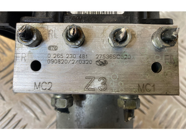 Блок АБС 27536SC020, 0265230481   Subaru  Forester SH  2008 - 2013 года