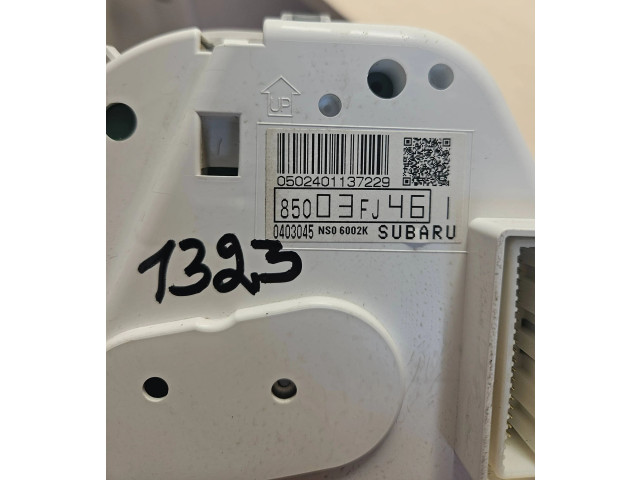 Přístrojová deska Subaru XV I 2012 85003FJ46