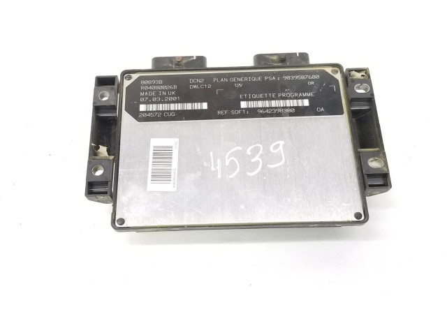 Řídící jednotka 9839587680, R04080026B Citroen Berlingo 1963