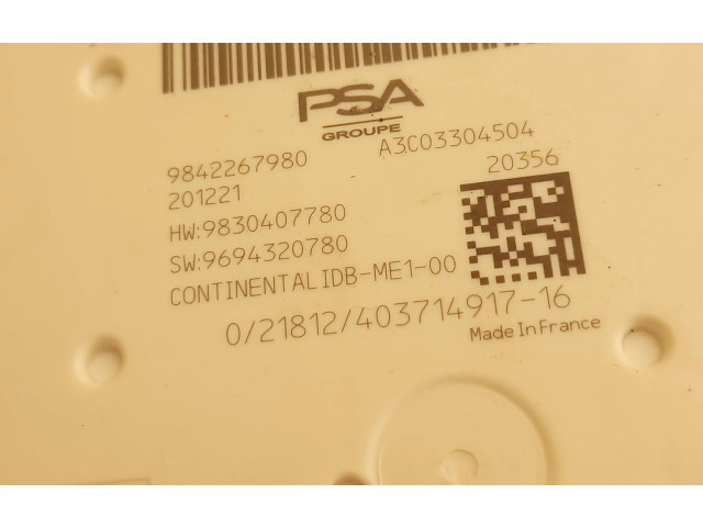 Блок управления 9842267980, 9830407780   Citroen DS4