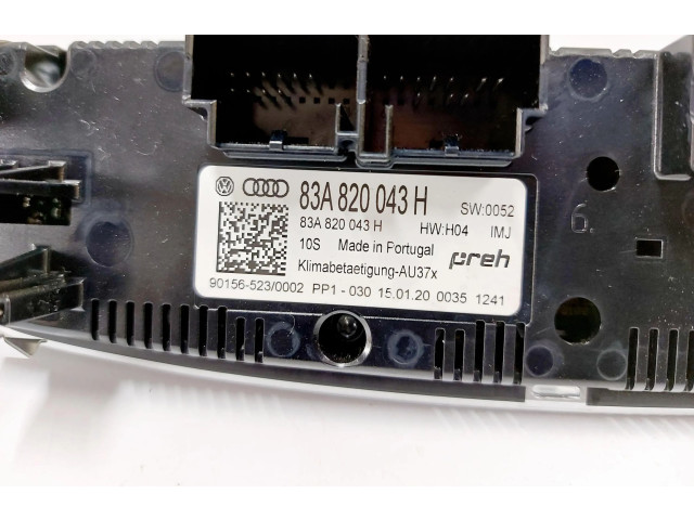 Блок управления климат-контролем 83A820043H, 901565230002 Audi Q3 F3