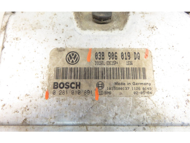 Řídící jednotka 0281010891, 038906019DQ Seat Alhambra (Mk1) 2001