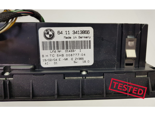 Блок управления климат-контролем 64113413866, 3413866   BMW X3 E83