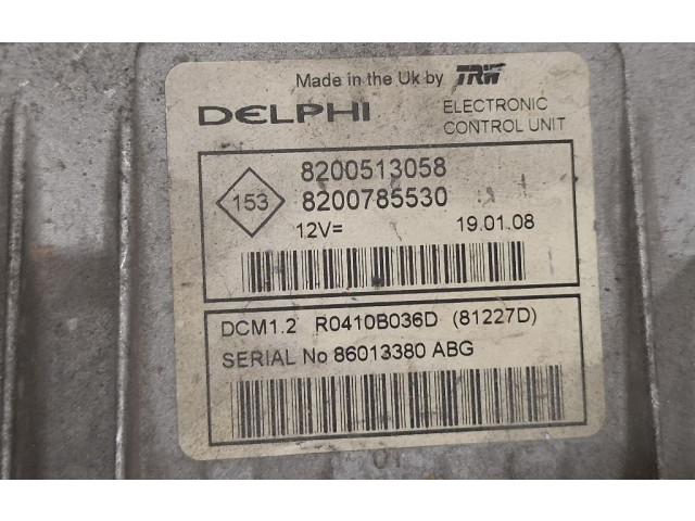 Блок управления двигателя 8200513058, DA006152465X   Dacia Logan I