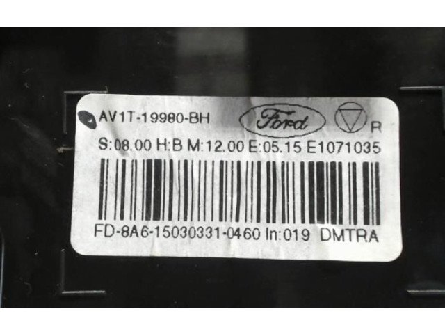 Блок управления кондиционера воздуха / климата/ печки (в салоне)     AV1T19980BH, AV1T19980BH    Ford Transit Courier 