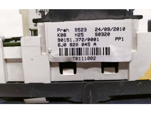 Модуль блока управления кондиционером 6J0820045A   Seat Ibiza IV (6J,6P)